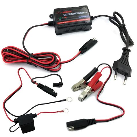 6v 12v Intelligent Fully Automatic Battery Float Charger Maintainer With Eu Plug In Battery