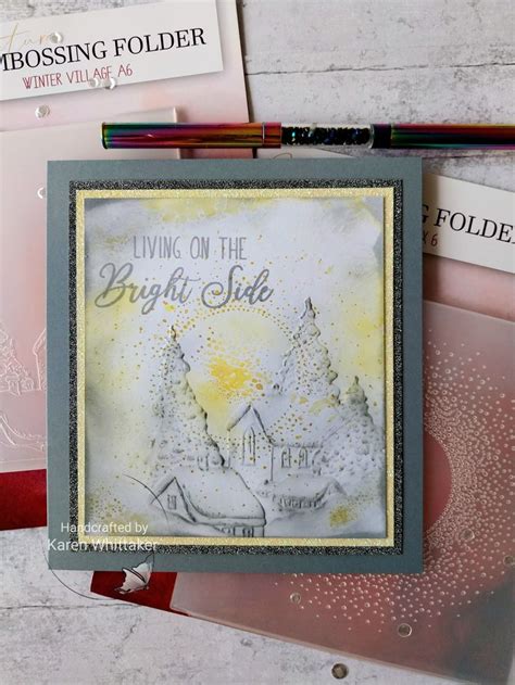 Winter Village And Sunburst Embossing Folders Stampsbyme Embossing