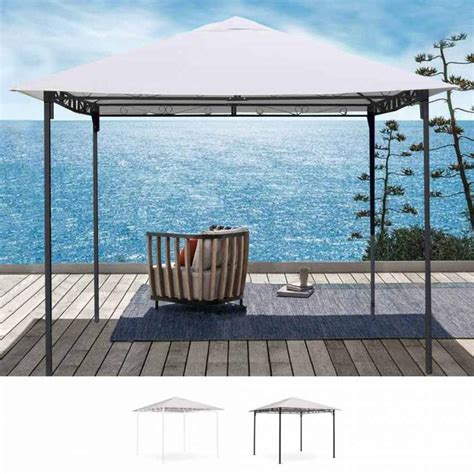 Style Pavillon 3x3 Meter Garten Stahl Windfest