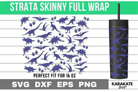 Dinosaur Oz Strata Skinny Wrap Svg Graphic By Karakate Creative Fabrica