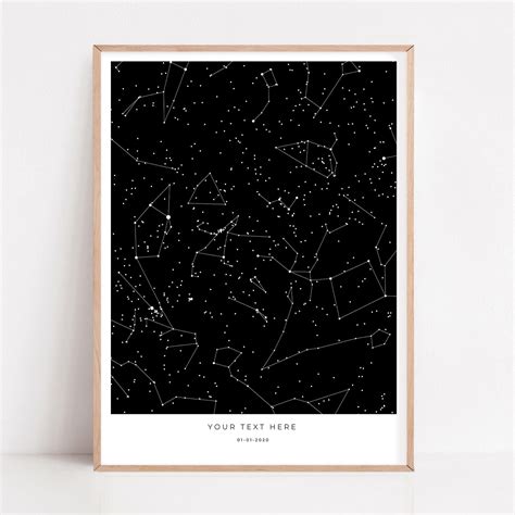 Star Map Poster 'Modern' | Design your own custom print | Studio ...