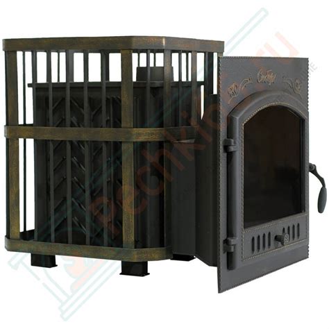 Чугунная банная печь "Сибирь-25" (дверка 700х700) (Сибирь-Премиум ...