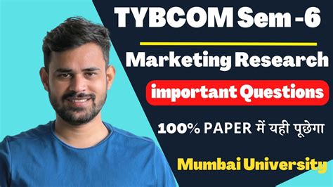 Marketing Research Tybcom Sem Important Questions Mumbai University