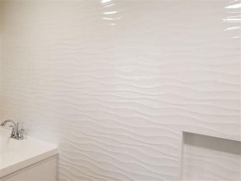 Msi Dymo Wavy White In X In Glossy Ceramic Wall Tile Sq Ft