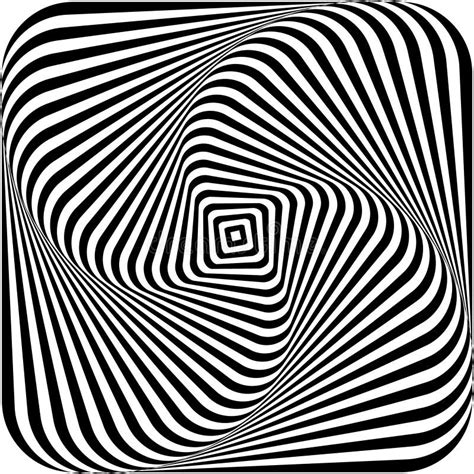 Optical Illusion Of Swirling A Picture Torsion And Rotation Movement