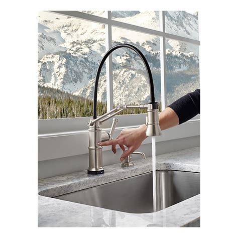 Single Handle Articulating Kitchen Faucet With Smarttouch® Technology 64225lf Ss Artesso