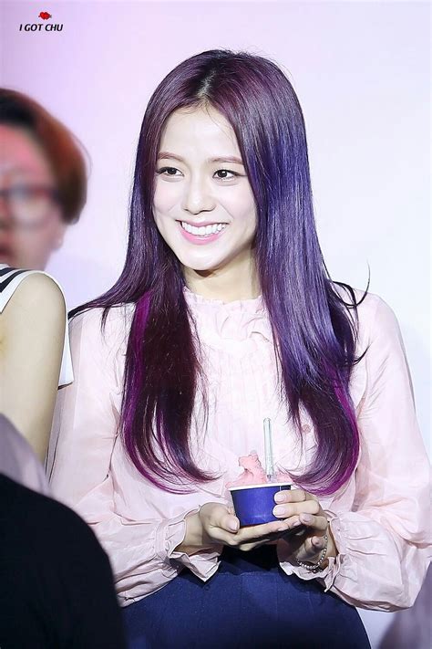 Blackpink Jisoo Purple Hair Blackpink Jisoo Beauty