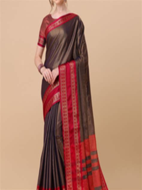 Buy KALINI Pure Silk Ilkal Zari Border Saree Sarees For Women