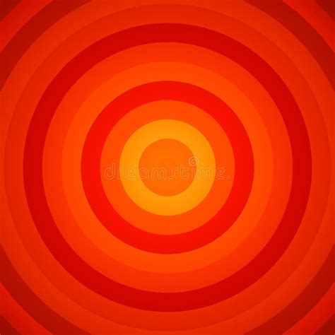 Red Orange Circles Abstract Stock Illustration Illustration Of