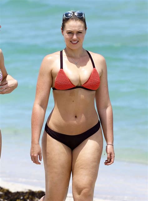 Iskra Lawrence In A Bikini On The Beach In Miami July Popsugar