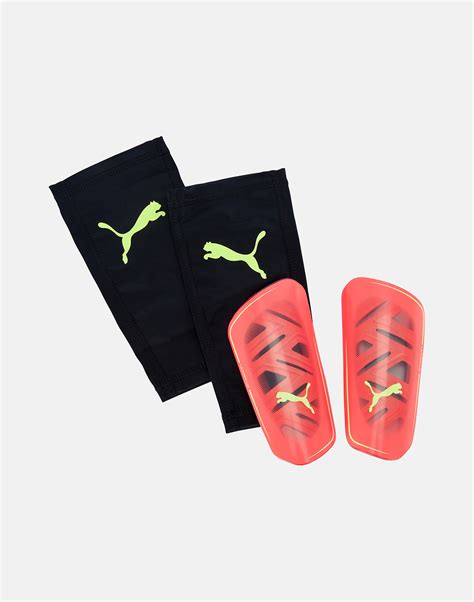 Puma Adults Ultra Flex Sleeve Shinguards Orange Life Style Sports Ie