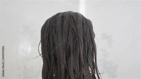 Naked Woman With Long Hair Takes A Shower Reasonable Waste Of Water On Water Procedures