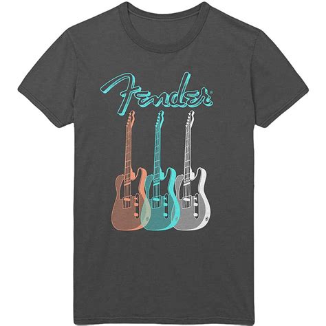 Fender Electric Guitars Telecaster Official Tee T Shirt Mens Etsy