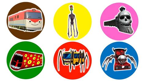 Spin Wheel Kereta Titipo Siren Traffic Head Kereta Hantu Train Eater