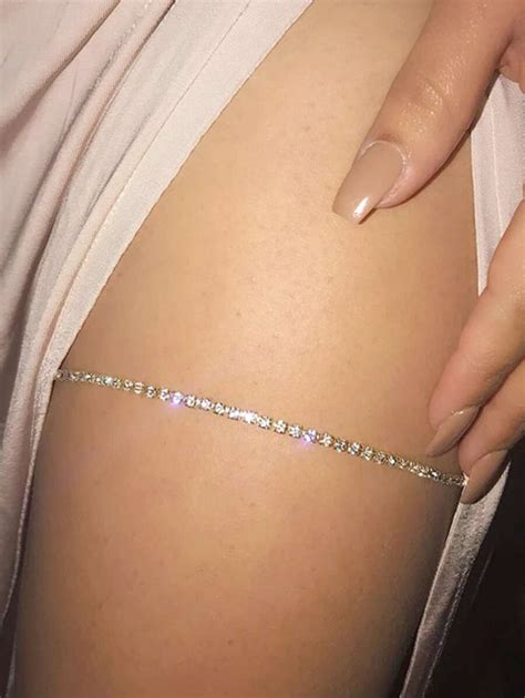 One Side Thigh Women S Claw Chain Rhinestone Waist Chain Thigh Chain Beach Bikini Layered Body