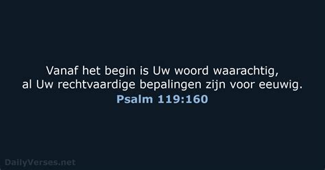 28 December 2022 Bijbeltekst Van De Dag HSV Psalm 119 160