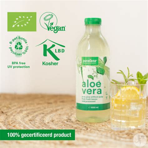 Purasana Vegan Aloe Vera Sap Bio Fles L Newpharma