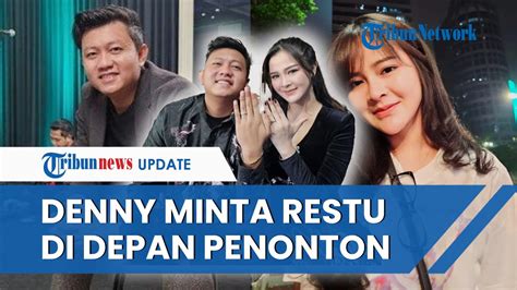 MOMEN Denny Caknan Minta Doa Restu Nikahi Bella Bonita Di Depan Ribuan