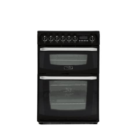 Hotpoint Cannon Double Oven 60cm Electric Cooker With Ceramic Hob Black Ch60ekk Appliances