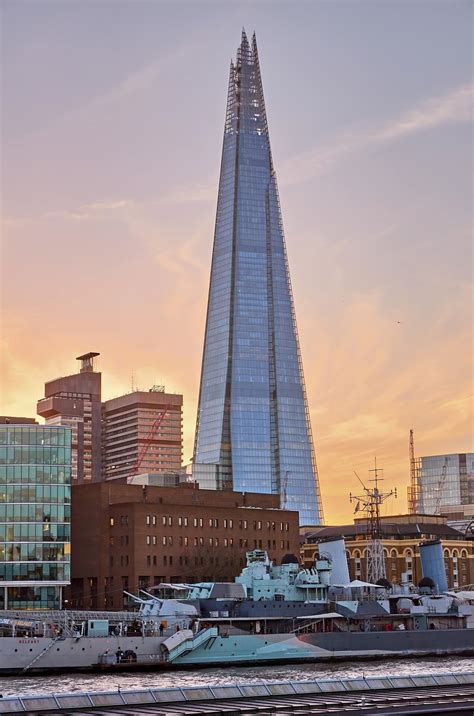 The Shard Najwyższy Budynek Londynu Wielka Brytania Shard London