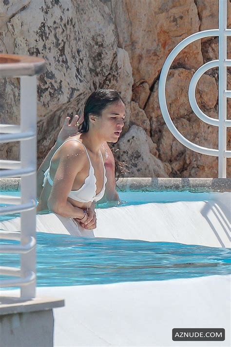 Michelle Rodriguez Showing Off Her Toned Bikini Body As She Enjoys A Swim With Australian