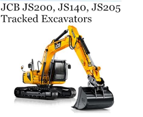 266 JCB JS200 JS140 JS205 Tracked Excavator Service Repair Manuals PDF