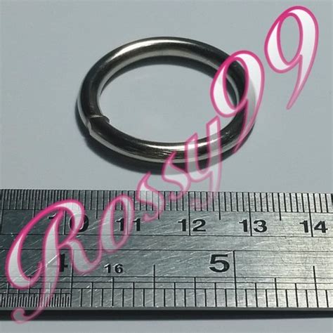 Ring Bulat Besi Nikel Cm Tebal Mm Ring Gantungan Kunci Keychain