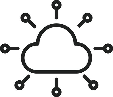 Cloud Network Line Icon 7229975 Vector Art At Vecteezy