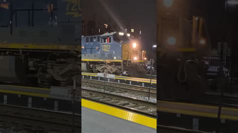 Csx Leads A Tank Train Through Franklin Park Youtube