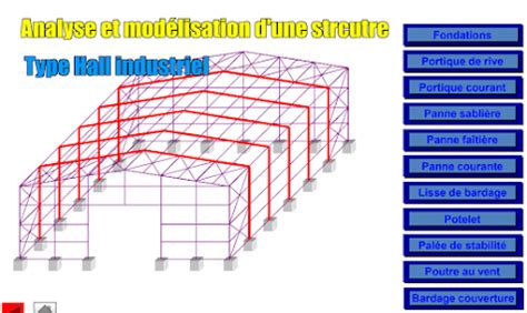 Analyse et modélisation d une structure type HALL industriel Livres