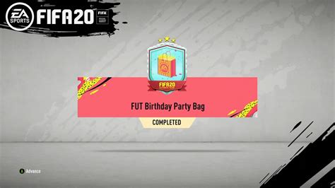 FIFA 20 FUT BIRTHDAY PARTY BAG SBC PACK OPENING PIECE OF CAKE SBC