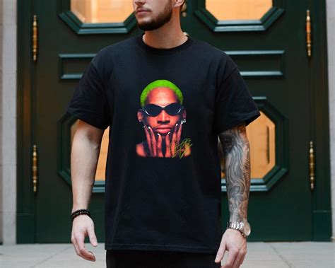 Dennis Rodman T Shirt Rare Homage Vintage Rap Tee Hip Hop Style Hot