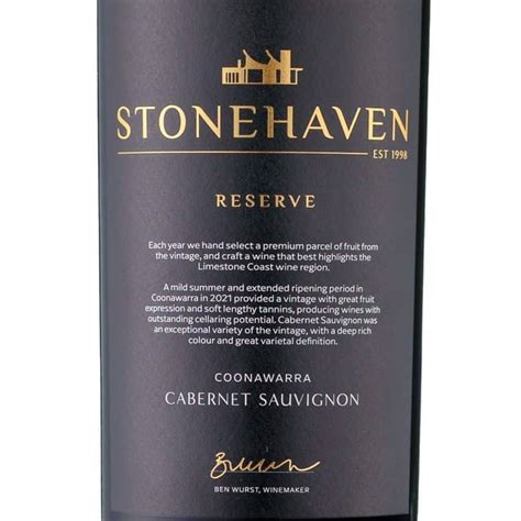 Stonehaven Reserve Coonawarra Cabernet Sauvignon 2021 Winepilot