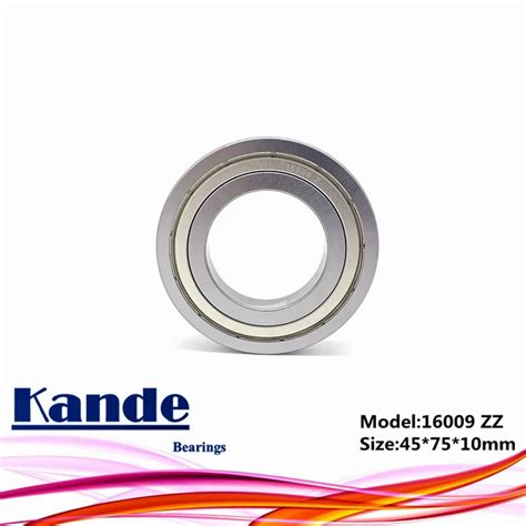 2pcs 16009zz 16009zz 16009-2z Thin Section 16009 Bearing 45x75x10mm ...