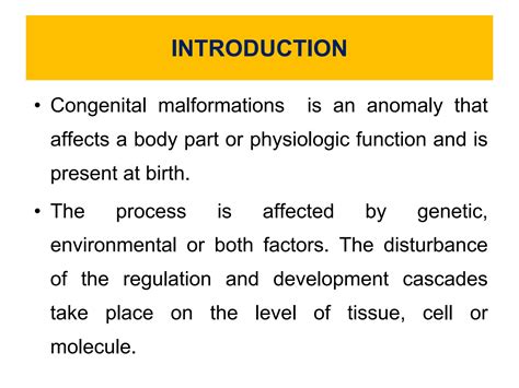 Solution Congenital Malformation Studypool