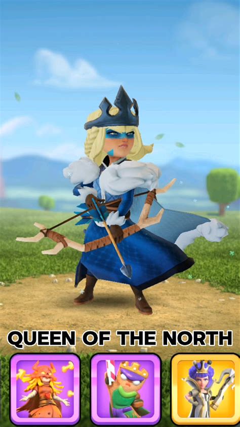 Clash Of Clans Archer Queen All Skins Youtube