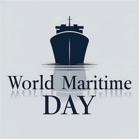 World Maritime Day Poster Vector Image Illustration Premium Ai