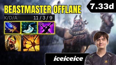 Patch D Iceiceice Beastmaster Offlane Gameplay Dota Full