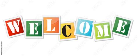 Welcome Stock Vector | Adobe Stock 