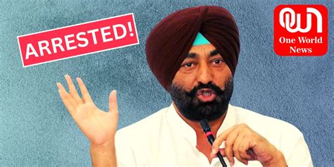 Punjab Congress Mla Sukhpal Singh Khaira Arrest