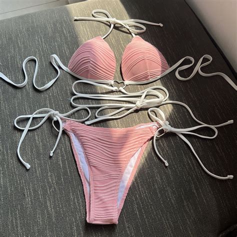 Women Sexy Two Piece Swimsuit Sexy Swimsuit Suspender Triangle Thong Bikini Set Buy Swimwear