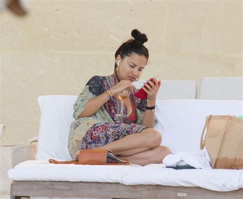 Adriana Lima In A Bikini At The Pool In Miami Celebmafia