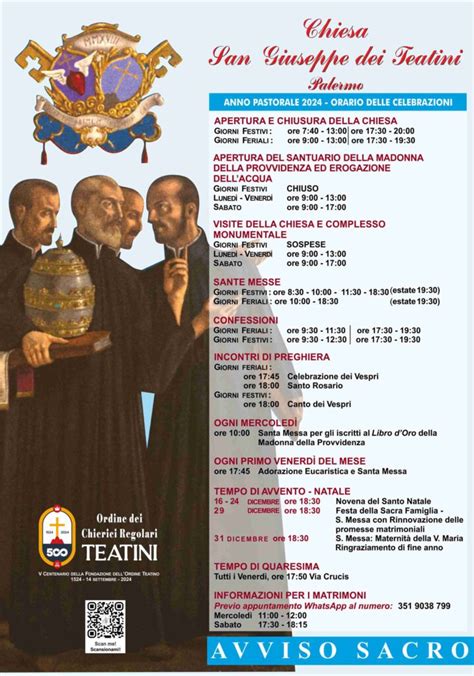 Programma Anno Pastorale San Giuseppe Dei Teatini