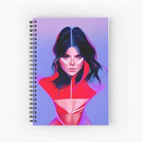Kendall Jenner Naked Almost Ai Generated Art Spiral Notebook For Sale By Michelangeloai