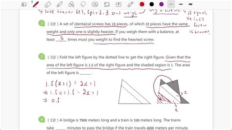 Challenging Math Competition Questions For Primary 4 Youtube