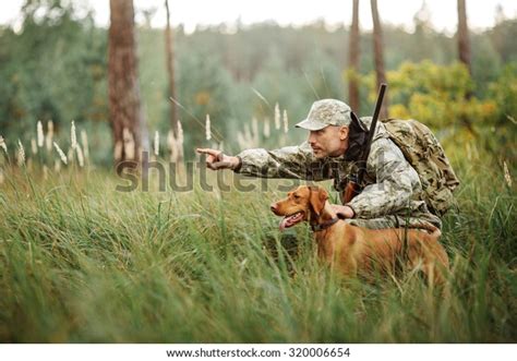 O Caçador Imortal De Rank-sss - caçador com rifle e cão na Foto stock 320006654 | Shutterstock