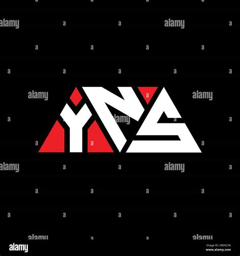 Yns Triangle Letter Logo Design With Triangle Shape Yns Triangle Logo