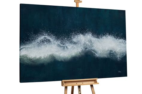 Dipinto A Olio Living Breathing Sea Scoprire Kunstloft