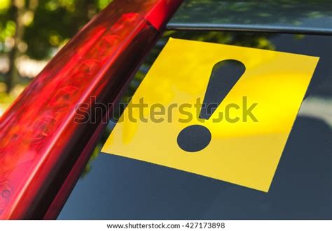 34 Warning Car Stickers Novice Driver Images, Stock Photos, 3D objects ...