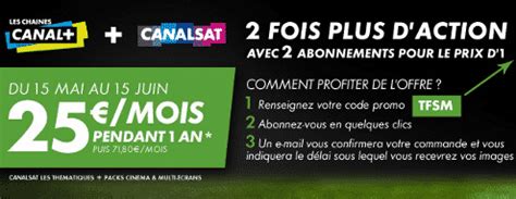 Canal Et CanalSat Pour 25 Mois Durant 1 An Le Bon Plan